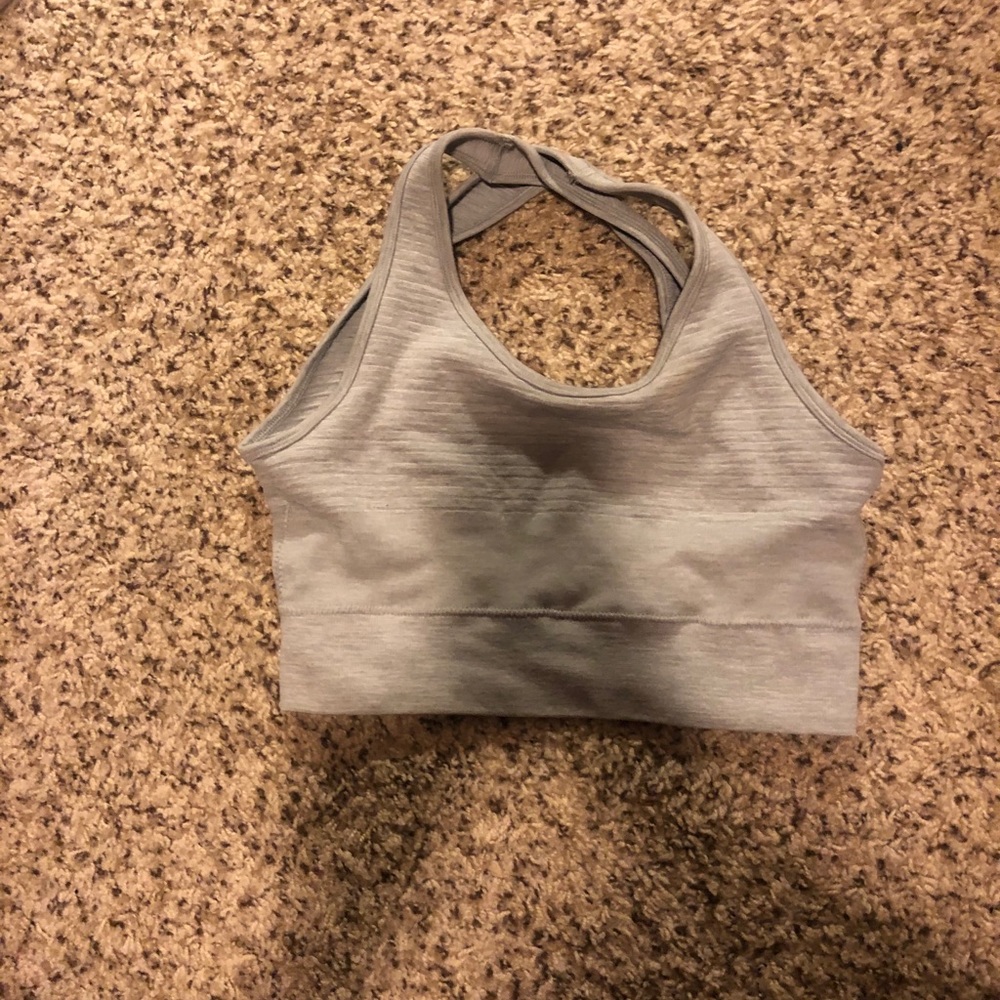 Alphalete Sports Bra - Light Blue/Gray